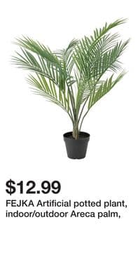 FEJKA Artificial potted plant, indoor/outdoor Areca palm,