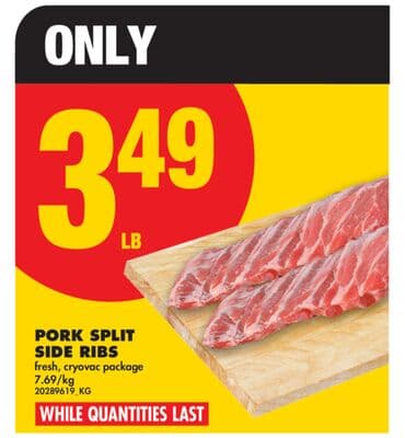 PORK SPLIT SIDE RIBS
