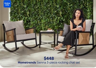 Hometrends Sienna 3-Piece Racking Chat Set