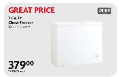7 Cu. Ft. Chest Freezer
