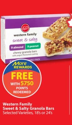 Western Family Sweet & Salty Granola Bars