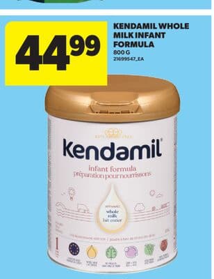 KENDAMIL WHOLE MILK INFANT FORMULA, 800 G