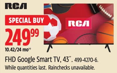 RCA FHD Google Smart TV, 43˝
