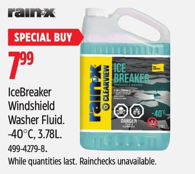 IceBreaker Windshield Washer Fluid. -40°C, 3.78L