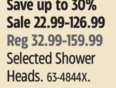 Delta Selected Shower Heads