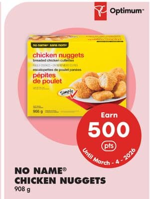 NO NAME® CHICKEN NUGGETS, 908 G