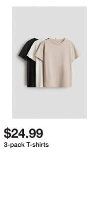 3-pack T-shirts