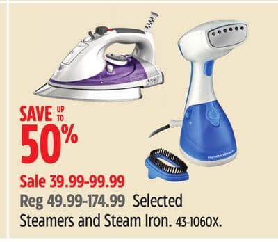 Selected Steamers and Steam Iron