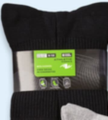 Men's cotton crew socks 6-pack