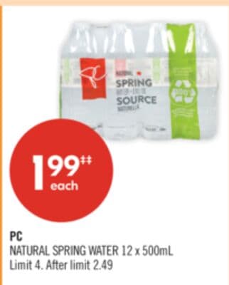 PC NATURAL SPRING WATER
