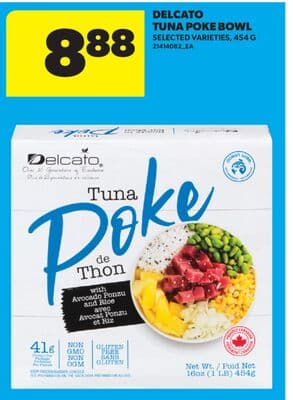 DELCATO TUNA POKE BOWL, 454 G