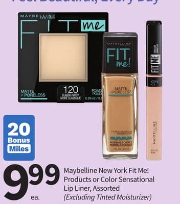 Maybelline New York Fit Me! Products or Color Sensational Lip Liner