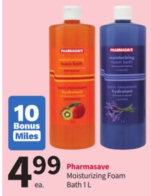 Pharmasave Moisturizing Foam Bath