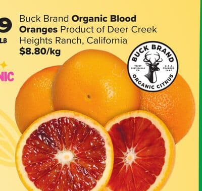 Buck Brand Organic Blood Oranges