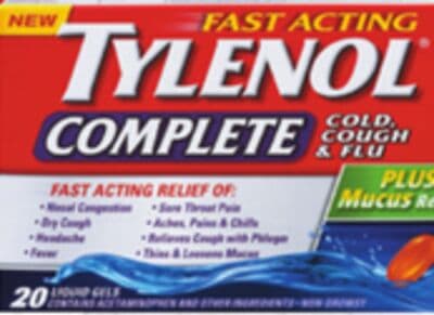 Tylenol or Benylin Cough, Cold & Flu