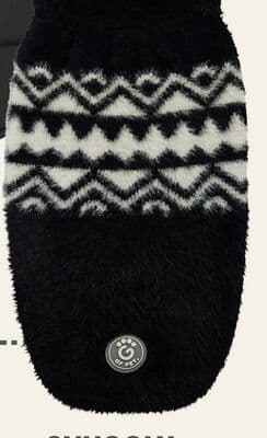 GF Pet Fuzzy Sweater Black