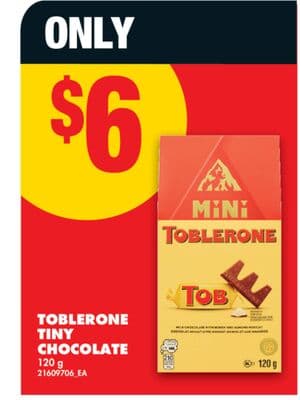 TOBLERONE TINY CHOCOLATE, 120 g