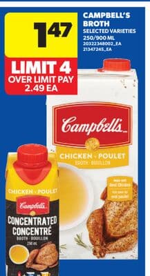CAMPBELL'S BROTH, 250/900 ML