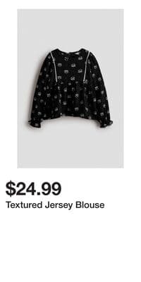 Textured Jersey Blouse