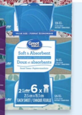 Great Value Facial Tissue