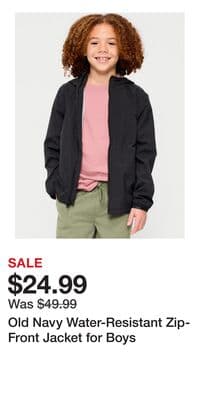 Old Navy Water-Resistant Zip-Front Jacket for Boys