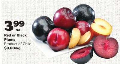 Red or Black Plums