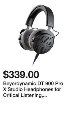 Beyerdynamic DT 900 Pro X Studio Headphones for Critical Listening, Xixing & Mastering (Open-Back)