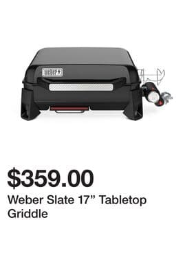 Weber Slate 17" Tabletop Griddle