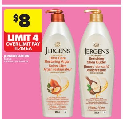 JERGENS LOTION, 620 ML