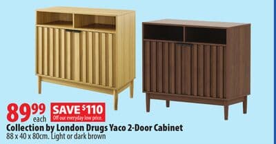 Collection by London Drugs Yaco 2-Door Cabinet