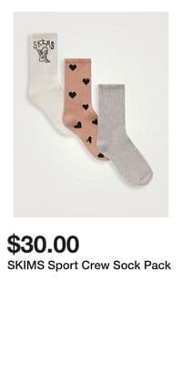 SKIMS Sport Crew Sock Pack