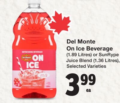 Del Monte On Ice Beverage