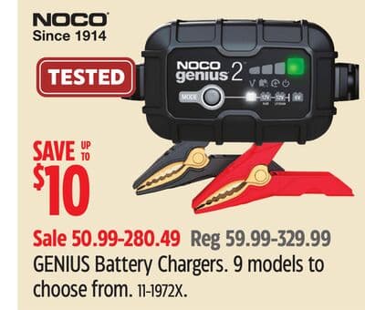 NOCO GENIUS Battery Chargers