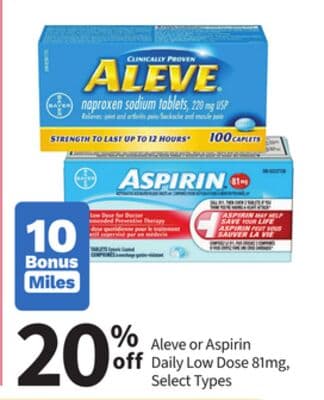 Aleve or Aspirin Daily Low Dose