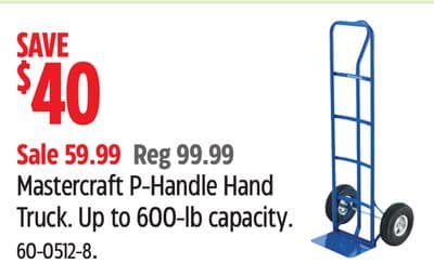 Mastercraft P-Handle Hand Truck