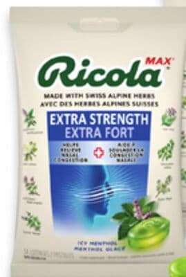 Ricola lozenges 34s
