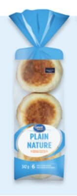 Great Value English muffins 6-pack