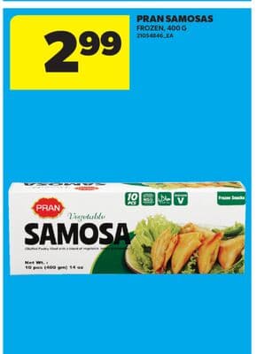 PRAN SAMOSAS, 400 G