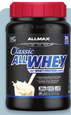 Allmax AllWhey protein powder