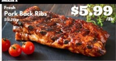 Fresh Pork Back Ribs