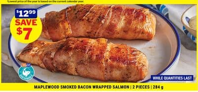 MAPLEWOOD SMOKED BACON WRAPPED SALMON