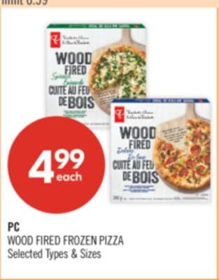 PC WOOD FIRED FROZEN PIZZA