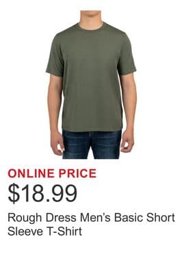Rough Dress Men's Basic Short Sleeve T-Shirt