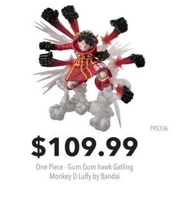 One Piece - Gum Gum hawk Gatling Monkey D Luffy by Bandai