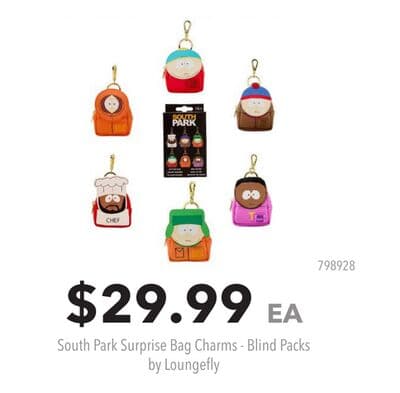 South Park Surprise Bag Charms - Blind Packs by Loungefly