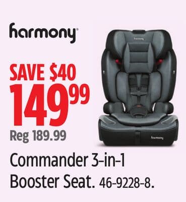 Harmony Commander 3-in-1 Booster Seat.
