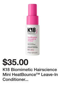 K18 Biomimetic Hairscience Mini HeatBounce™ Leave-In Conditioner Heat Protectant