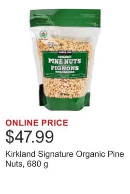 Kirkland Signature Organic Pine Nuts, 680 g