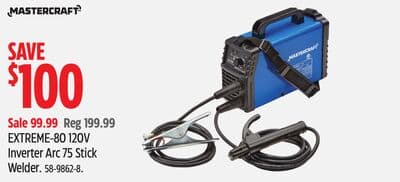 Mastercraft EXTREME-80 120V Inverter Arc 75 Stick Welder
