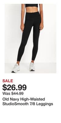 Old Navy High-Waisted StudioSmooth 7/8 Leggings